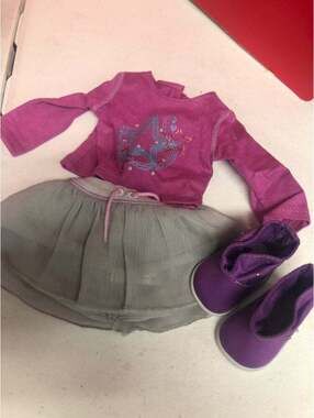 American Girl shimmer Doodle outfit B226